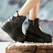 ShoeVault Wedge Thick-Soled Short For Women, Platform Sole Women's Shoes, 2024 Winter New Style, Fleece-Lined Martin Spring Autumn_voghion.com