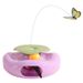 Interactive Electric Automatic Rotating Cat Non-Slip Built-in Feather Butterfly Toy, 360 Degree Rotation° By PawParty Store_voghion.com