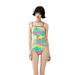 Women's Clothing New Racing One Piece Swimsuit Hot Spring Fluorescent Coconut Tree High Grade Swimming Pool_voghion.com