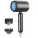 Professional Foldable Hair Dryer With High-Speed Motor, Dual Voltage (1200W), 3 Heat/Cool Settings & Concentrator Nozzle For Home & Travel_voghion.com