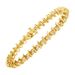 10KT Yellow Gold Plated .925 Sterling Silver 1 cttw Prong-Set Diamond Link Bracelet (J-K, I1-I2) - 7.5"_voghion.com