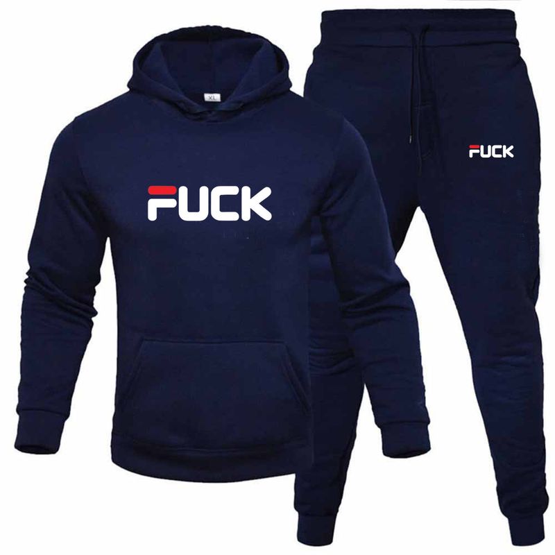 Felpa con cappuccio imbottita da uomo, set felpa stampata_voghion.com