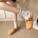 New Closed-Toe For Women, Summer Flat Platform Internet Celebrity Style Slip-On Half Slippers_voghion.com