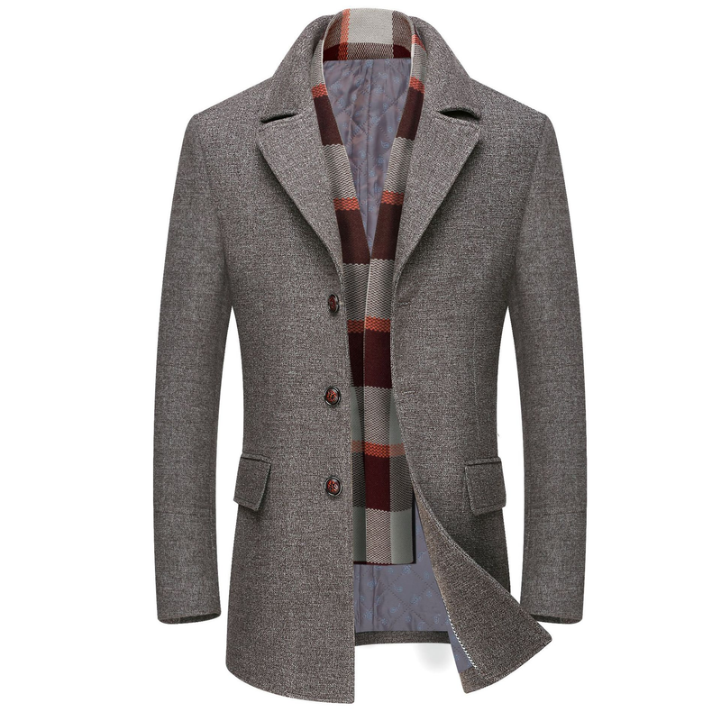 Keel Trenchcoat für Herren aus Wollstoff_voghion.com