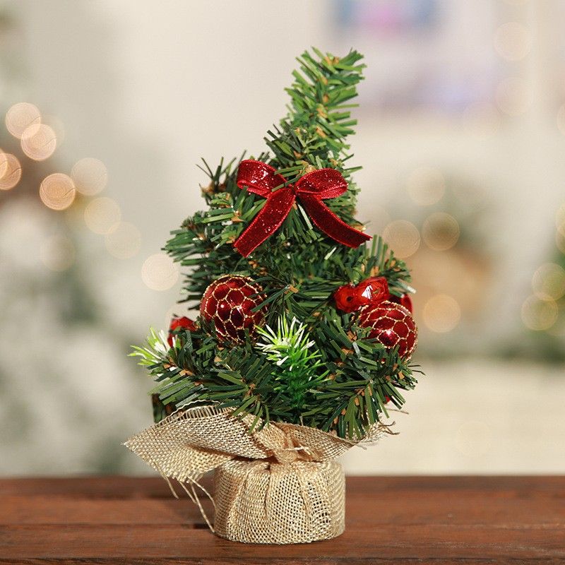 Mini Small Christmas Tree Trumpet Christmas Tree Christmas Table Ornaments Christmas Tree Decorations 20cm_voghion.com