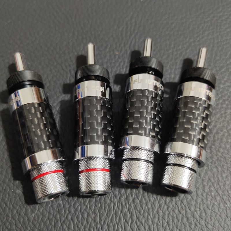 Új promóciós japán eredeti Furutech ródiummal bevont szénszálas, nem mágneses HiFi hangszórókábel-adapter Y-alakú_voghion.com
