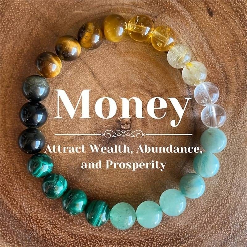 Beliebter Artikel: Tem Xiyin Natural UTK Green Eastling Armband mit Topas, Malachit und Tigerauge_voghion.com