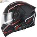 Kask motocyklowy Kuqibao Dual Visor z modułowym systemem Bluetooth K20, długim czasem pracy baterii, certyfikowany kask integralny 3C dla mężczyzn i kobiet_voghion.com