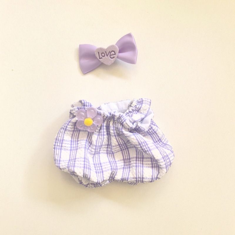 Doll Clothes Only Doll Clothes] One, Two And Three Generations Of Pendants LBB Clothes Plaid Jumpsuit LBB Doll Clothes Replacement_voghion.com