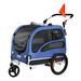VEVOR Dog Bike Trailer, Supports up to 100 lbs, 2-in-1 Pet Stroller Cart Bicycle Carrier, Easy Folding Cart Frame with Quick Release Wheels, Universal_voghion.com