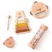 Baby interest Early education puzzle Wooden bear shape Percussion 5-color rhythm Percussion piano Hands-on brain toy rattle_voghion.com