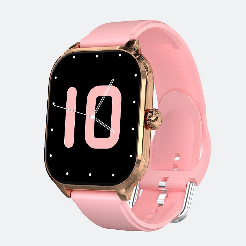 Reloj inteligente H9: llamadas Bluetooth, monitor de oxígeno en sangre y frecuencia cardíaca, monitor de actividad física con resistencia al agua IP68 y pantalla táctil HD de 1,4" (negro, rosa y plateado)_voghion.com