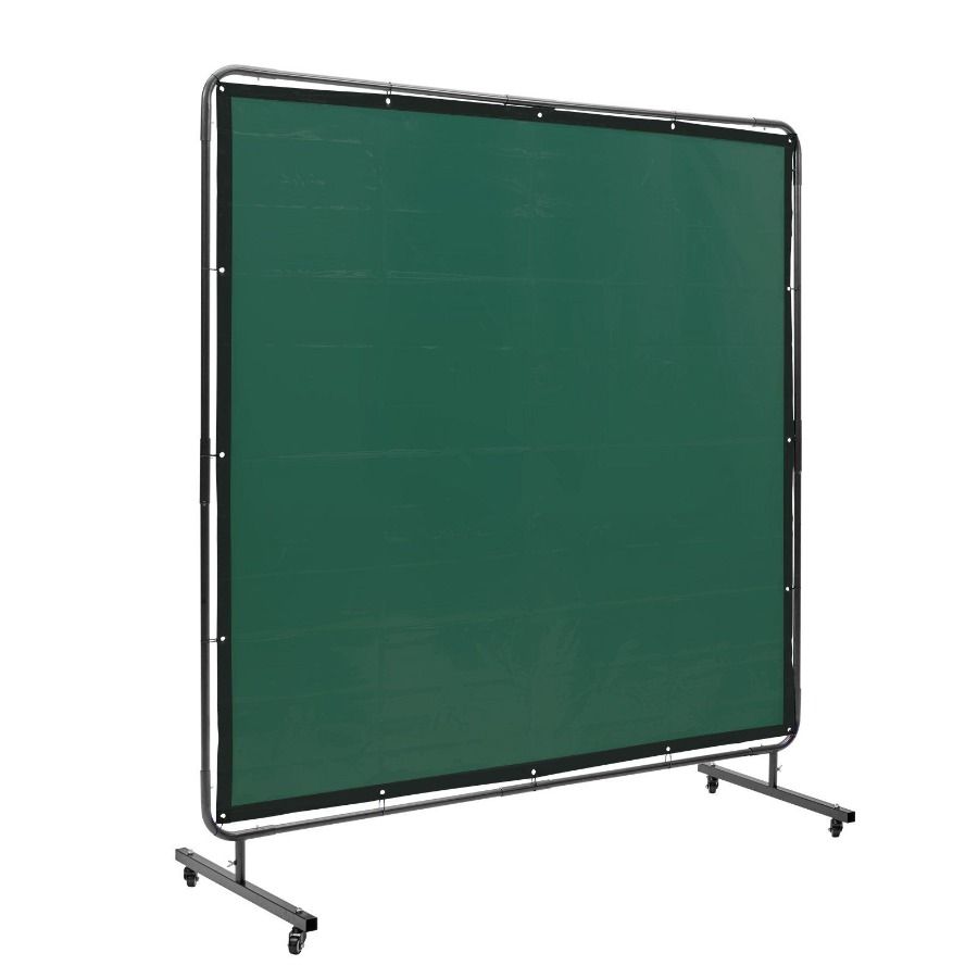 Screen Frame Wheels Vinyl Welding L Screen 6' Welding Curtain 6' X 2 4 Screen Swivel Protection On FlameResistant Welding With_voghion.com