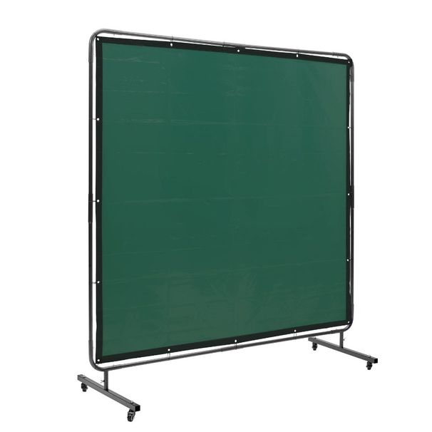 Screen Frame Wheels Vinyl Welding L Screen 6' Welding Curtain 6' X 2 4 Screen Swivel Protection On FlameResistant Welding With_voghion.com