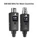 Sistema trasmettitore ricevitore wireless per microfono UHF Connessione XLR Batteria ricaricabile integrata per microfono dinamico_voghion.com