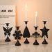 Handcrafted Iron Candle Holders, European-Style Vintage Table Decor With Rustic Charm, Decorative Candle Stand For Romantic Dinners, 3-Piece Set_voghion.com