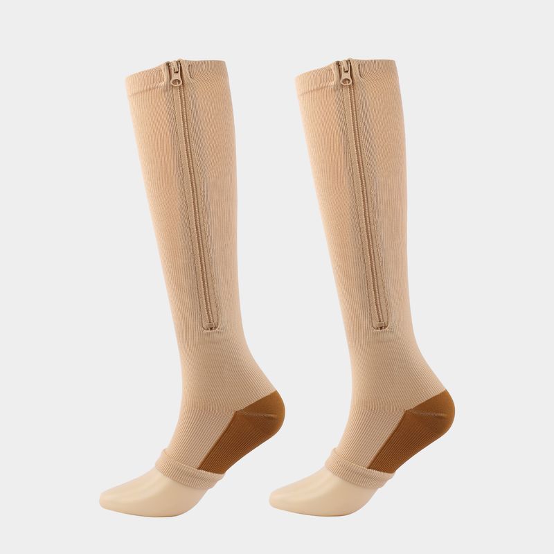 Compressionsocks spordikompressioonsokid kompressioontõmblukuga sokid tõmblukuga elastsed sääresokid_voghion.com