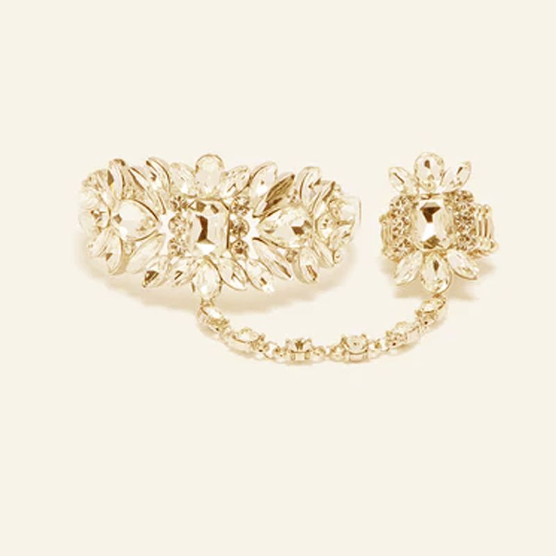 High-end Luxury Rhinestone Finger Bracelet, Women's Party Party Sexy Jewelry European And American Bracelet_voghion.com