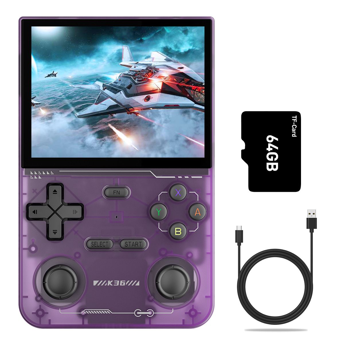 K36 64G 16000+ Games 3.5inch Screen Portable Handheld Player Game Console_voghion.com