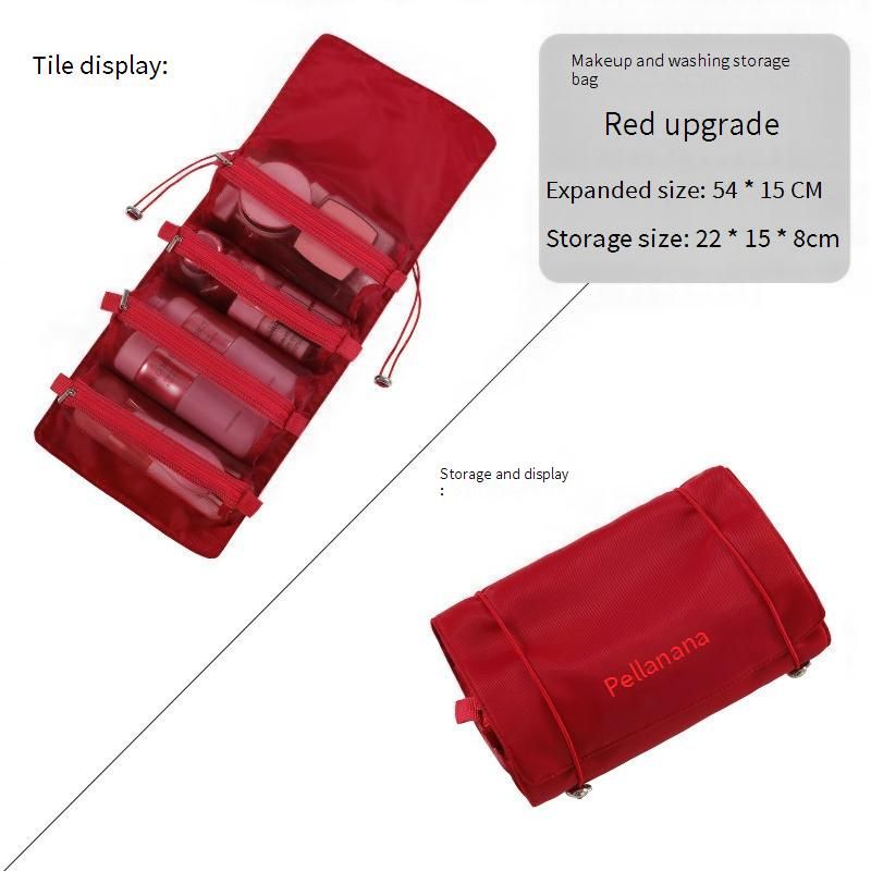 Casa e giardino Grande capacità portatile quattro in uno borsa per cosmetici staccabile pieghevole borsa da viaggio borsa da toeletta borsa per cosmetici_voghion.com