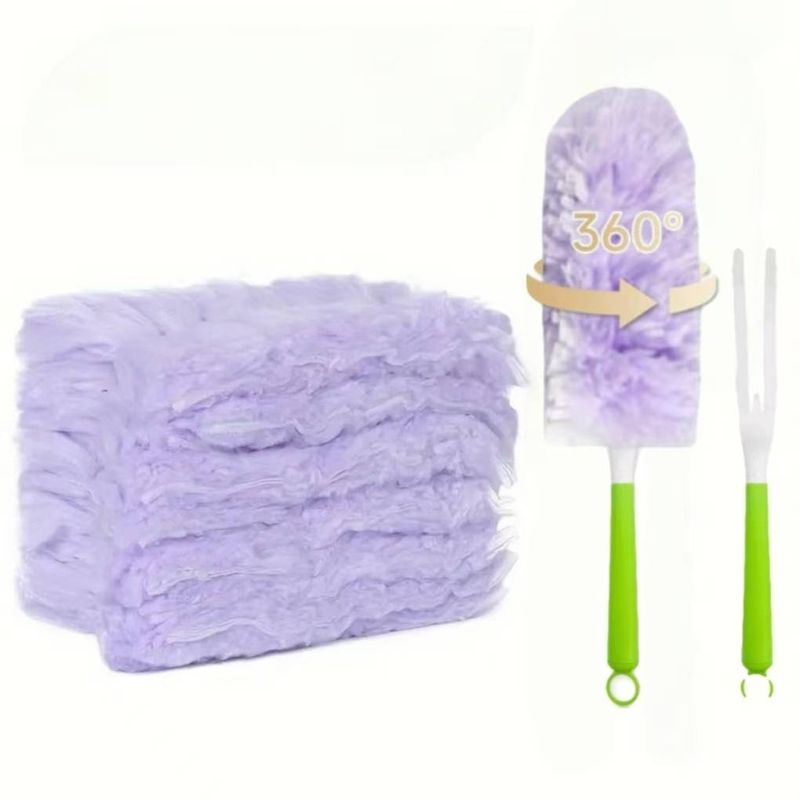 360° Duster Refills ,Multi Surface Thickened Heavy Duster Kit For Cleaning Inclue 60 Count Disposable Dust Refills And 2 Handle_voghion.com