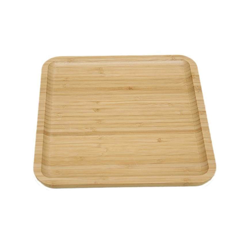 Plateau de service en bois - Plateau rectangulaire pour sushis, desserts et petit-déjeuner (vaisselle polyvalente en bois de teck naturel pour la cuisine occidentale et asiatique)_voghion.com