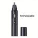 Men's And Women's Rechargeable Nose And Ear Hair Trimmer - Painless Facial And Eyebrow Trimming, USB Charging_voghion.com
