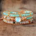 Charm Top Quality Donna Pietra Opale Naturale 3 File Bracciale Avvolgente in Pelle Fancy Femme Boho Bracciali Dropship 230814_voghion.com