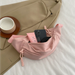 Moderigtig nylon crossbody til kvinder brysttasker slyngepakke lærred talje casual fanty packs sport halvmåne bæltetaske_voghion.com