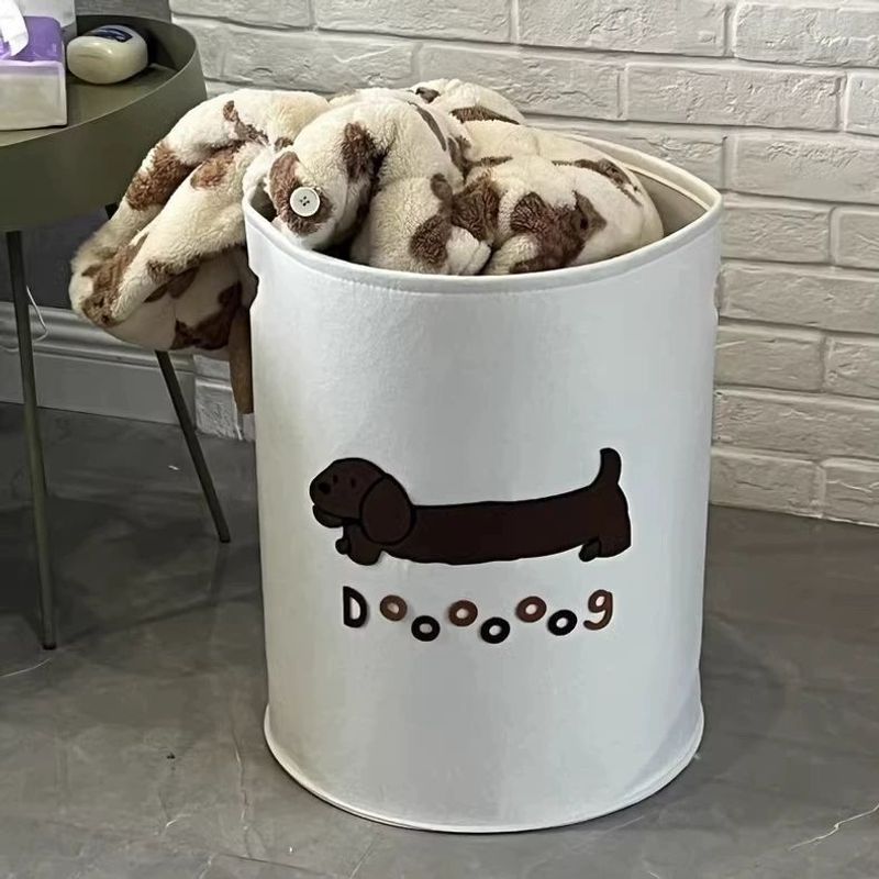 Storage Children's Toys, Thickened Dirty Basket, Large Capacity Household Felt Organizer For Clothes And Quilts, Cartoon_voghion.com