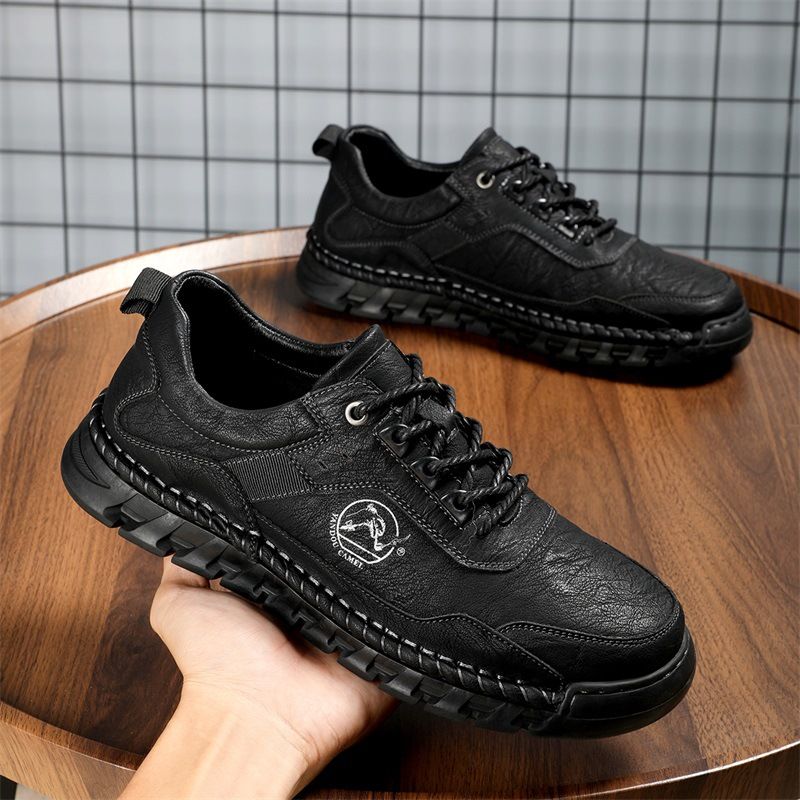 Neue handgenähte Business-Lederschuhe für Herren, lässige und modische Le Fu-Schuhe für den Außenbereich_voghion.com