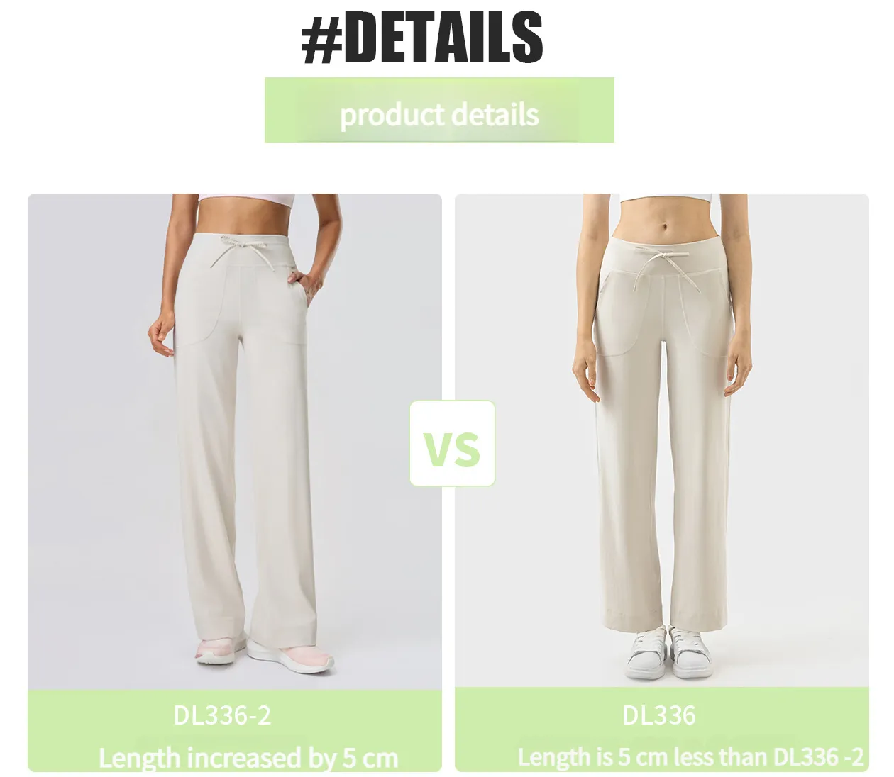 New Evrlue Double 6 Zero Sense Wide Leg Large Pocket Fitness Yoga Women Sports Casual Long Pants DL336_voghion.com