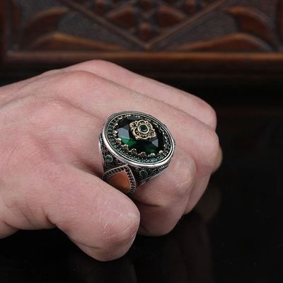 neuer übergroßer Ring, hochwertiger Mode-Trendsetter-Ring aus Nepal-Zirkon für Herren,_voghion.com