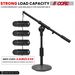 5 Core Desk Microphone Stand Black • Adjustable Height Extendable Boom Arm • Table Mic Holder w Round Base Anti Slip Pad • Universal Mic Clip and 3/8'_voghion.com