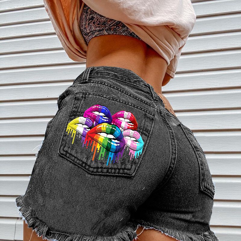 Pantaloncini di jeans alla moda in stile britannico da donna_voghion.com