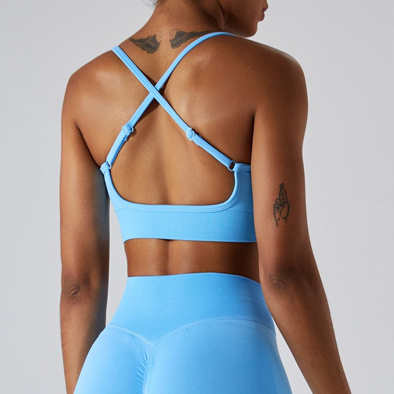 Women's Clothing New Seamless Sports Bra For Women With Beautiful Back Tight Yoga Bra Outdoor Running Sports Top Fitness Clothes_voghion.com