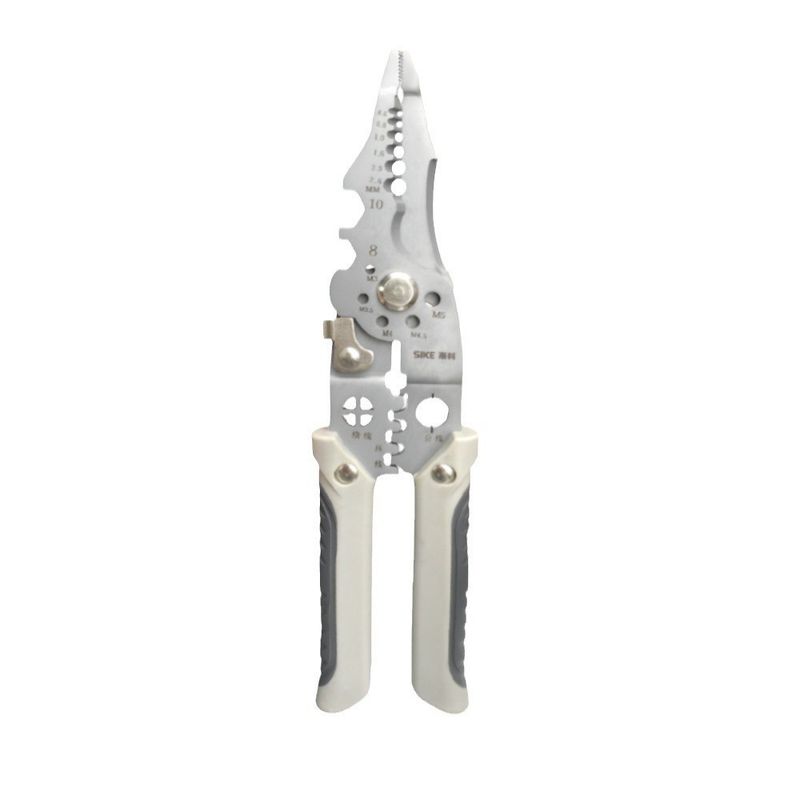 Professional Industrial Wire Stripper Cutter - Multi-Function Electrician Tool For Stripping, Cutting, Crimping & Twisting With S2 Alloy Steel Blades​_voghion.com