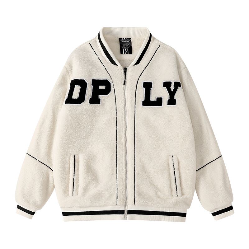 Men's Clothing new autumn and winter lamb wool trendy brand winter clothing lamb wool winter cool cotton coat_voghion.com