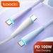 Tooki PD 100W USB C-naar-C-kabel Macbook snellaadkabel Huawei Xiaomi POCO Samsung datakabel USB-C-kabel 3M_voghion.com