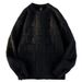 Sweater Autumn Winter 2023 New Korean Edition Loose and Handsome Trendy Instagram Advanced Thickened Pullover Knitted_voghion.com