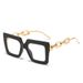 2022 New Personalized Chain Flat Mirror Big Eyeglass Fashion Colorful Frame Glasses_voghion.com