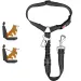 Hard Shockproof Dog Leash "Two In One", Car Belt For Pets With Clip, Rear Seat Safety Belt, Kitten Collar, Pet By PawParty Store_voghion.com