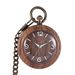 Vintage Wooden Pocket Watch With Dual-Loop Chain - Unisex Quartz Timepiece In Natural Wood Finish (45mm Case, Alloy Strap, Multiple Color Options)_voghion.com