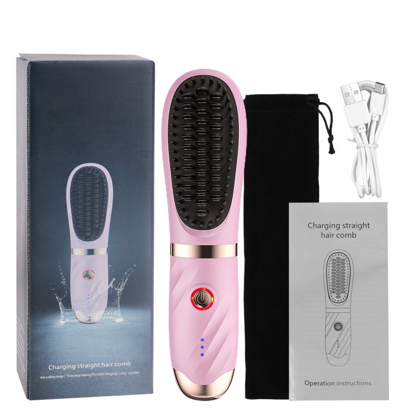 Neuer Lazy-Haarglätter, kabelloser Haarglätter, kleiner USB-Ladeanschluss, tragbare Reiserolle und gerades Artefakt mit doppeltem Verwendungszweck_voghion.com
