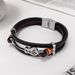 Herrenschmuck Punk-Lederarmband Herren-Gitarrenarmband Mehrschichtiges geflochtenes Armband Lederseil Geschenk für Freund_voghion.com