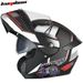 CoolRide Pro Dual Visor Motorcycle Helmet Flip-Up Full Face Helmet With 3C Certification For Safe Riding - Multiple Colors & Sizes"_voghion.com