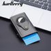 Baellerry's new carbon fiber card holder for men RFID side push aluminum box elastic card holder AirTag_voghion.com
