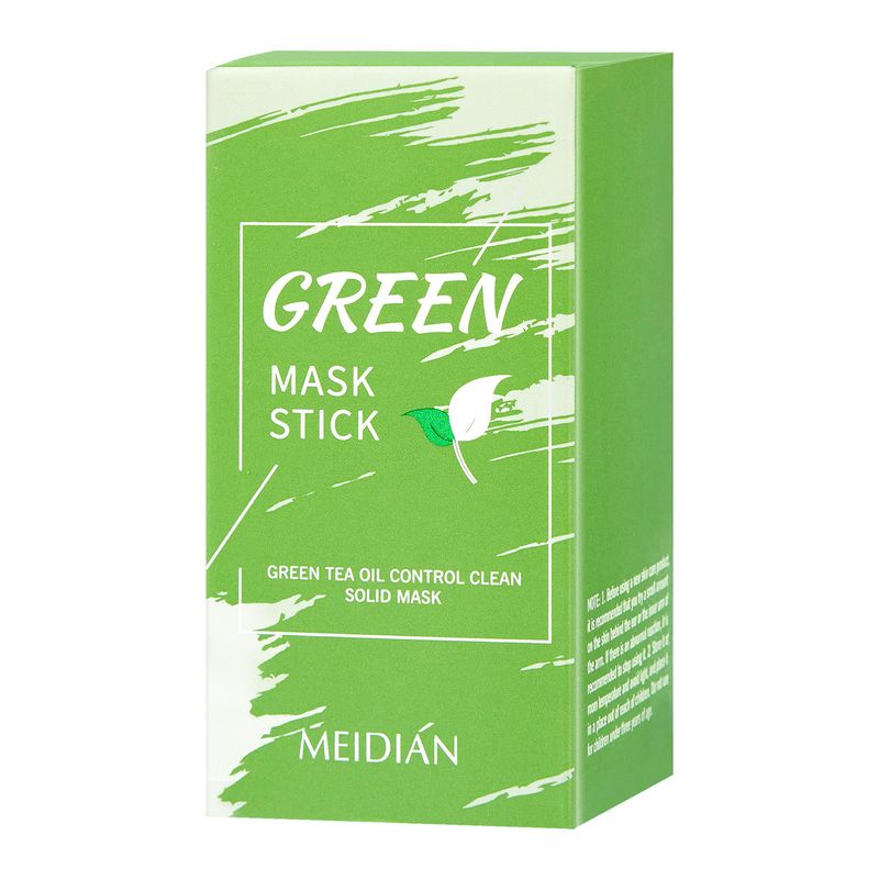Meidian Green Tea Solid Deep Cleansing Hydrating Oil Control Pore Minimizer Stick-On Mud Mask_voghion.com