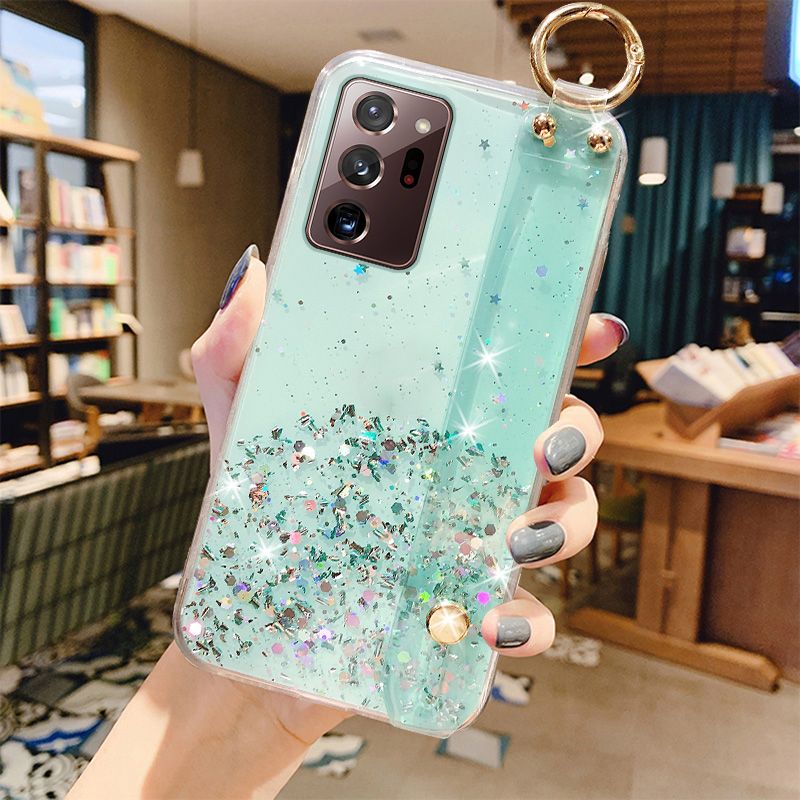 Gradient Glitter ClearPhone Case For Samsung Galaxy A14 A24 A34 A54 A53 A33 S23 S22 Ultra S21 Plus S20 FE A52 Note 20 Soft Cover_voghion.com