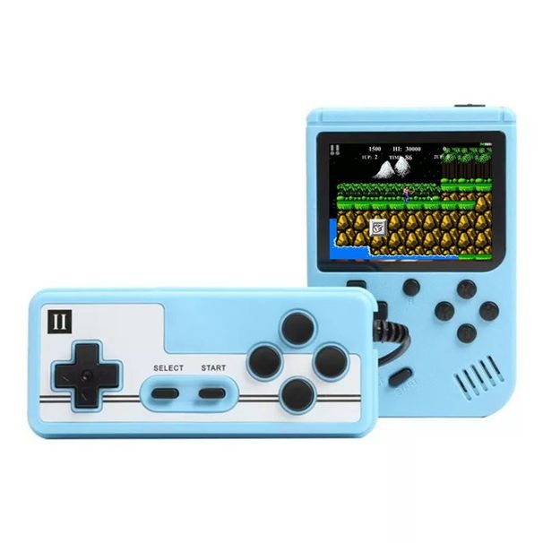 Consoles de videogame Macaron 800 em 1 500 em 1 SUP Console de videogame retrô portátil Console de jogo duplo para casal de estudantes nostálgicos_voghion.com